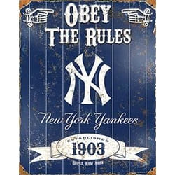 The Party Animal New York Yankees indoor decorative plaque/sign Steel Blue, White
