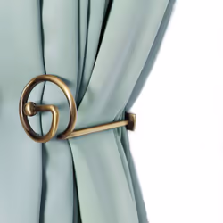 Curtain Holdbacks Pair Metal Curtain Pole Tie Backs Cutain Pole Tiebacks Hooks Bronze Metal Curtain Rails and Fittings for ...