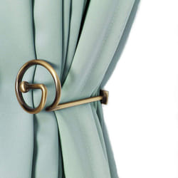 Curtain Holdbacks Pair  Metal Curtain Pole Tie Backs  Cutain Pole Tiebacks Hooks Bronze Metal  Curtain Rails and Fittings for Home Decor