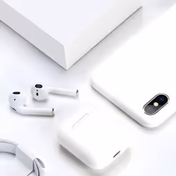 TWS i12 Wireless Bluetooth 5.0 Touch control Earphones with Charging Case Automatically Pairing  White