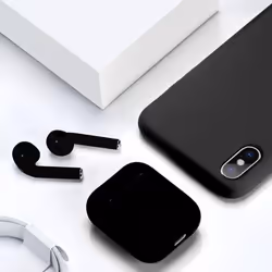 i12 TWS Wireless Bluetooth 5.0 Touch control Earphones with Charging Case Automatically Pairing Black