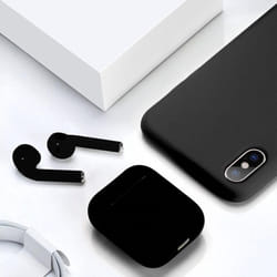 i12 TWS Wireless Bluetooth 5.0 Touch control Earphones with Charging Case Automatically Pairing Black