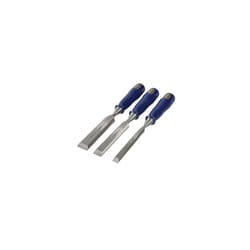 Irwin Marples TM444/S3 Bevel Edge Chisel Blue Chip Handle Set 3: 12, 18 & 25mm