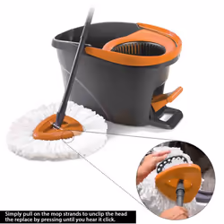 8Pack Spin Mop Replacement Heads Spinning Mop Replace Head for Floor Cleaning  100% Microfiber Mop Head Replacement Compatible with Triangle Spin Mop