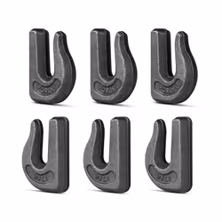 6Pack 3/8'' Weld-On Forged Clevis Grab Chain Hooks Heavy Duty Forged Grade 70 Grade Utility Hook Weldable for Trailer Truck ...