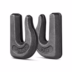 6Pack 3/8'' Weld-On Forged Clevis Grab Chain Hooks  Heavy Duty Forged Grade 70 Grade Utility Hook Weldable for Trailer Truck  Rigging  Car  SUV  RV  U