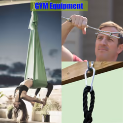 24PCS M8 Spring Snap Hook Carabiner  Heavy Duty Galvanized Steel 3Inch Carabiner Clip  550LBS Holding Capacity Spring Clips for Hammock Swing Outdoor