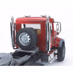 Bruder 02813 MACK Granite Truck with Low Loader and JCB 4CX