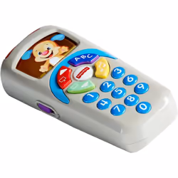 Fisher-Price Laugh and Learn Remote Light-up Screen UK English Version Push Buttons and 35+ Sing-Along Songs Tunes & Phra ...