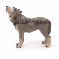 Papo 50171 Howling wolf WILD ANIMAL KINGDOM Figurine, Multicolour