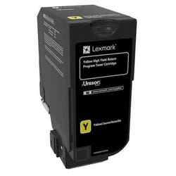 Lexmark 74C2HY0 toner cartridge 1 pc(s) Original Yellow