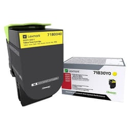 Lexmark 71B0040 Toner cartridge CS/CX 317, 417, 517 Original Yellow