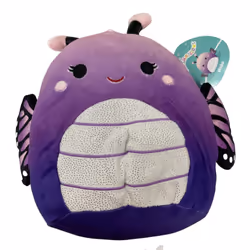 Squishmallow Official Kellytoy Plush 8 Inch Squishy Soft Plush Toy Animals (Rida Purple Butterfly)