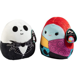 Squishmallows 12 Jack and Sally - Nightmare Before Christmas Official Kellytoy Halloween - Cute and Soft Plush Stuffed Animals -Set of 2 - Great Gift