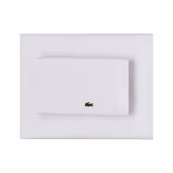 Lacoste 100% Cotton Percale Solid Sheet Set  Breathable  Cooling & Hotel Quality Sheets - Deep Pocket  Easy-Fit  Oeko-Tex Cer ...