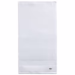 Lacoste Heritage Supima Cotton Hand Towel  White  16"""" x 30""""