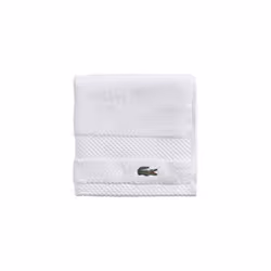 Lacoste Heritage Supima Cotton Wash Cloth White 13"""" x 13""""