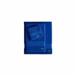 Lacoste Heritage Supima Cotton Wash Cloth  Surf Blue  13"""" x 13""""