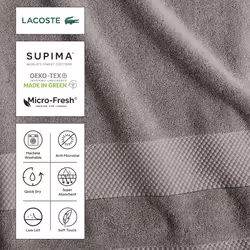 Lacoste Heritage Supima Cotton Wash Cloth  Formula One  13"""" x 13""""
