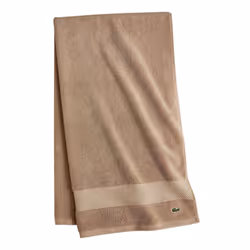 Lacoste Heritage Supima Cotton Bath Towel  Sand  30"""" x 54""""