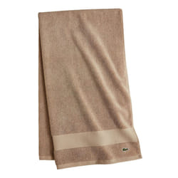 Lacoste Heritage Supima Cotton Bath Towel  Sand  30"""" x 54""""