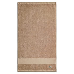 Lacoste Heritage Supima Cotton Hand Towel  Sand  16 x 30