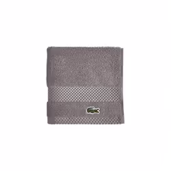 Lacoste Heritage Supima Cotton Wash Cloth Meteorite 13"""" x 13""""