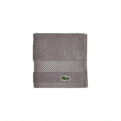 Lacoste Heritage Supima Cotton Wash Cloth  Meteorite  13"""" x 13""""