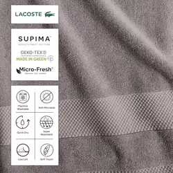 Lacoste Heritage Supima Cotton Hand Towel  Celestial  16"""" x 30""""
