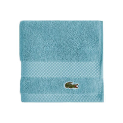 Lacoste Heritage Supima Cotton Wash Cloth  Celestial  13"""" x 13""""