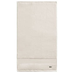 Lacoste Heritage Supima Cotton Hand Towel  Chalk  16"""" x 30""""