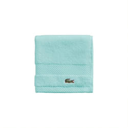 Lacoste Heritage Supima Cotton Wash Cloth  Mint  13"""" x 13""""