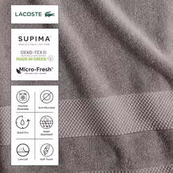 Lacoste Heritage Supima Cotton Wash Cloth  Mint  13"""" x 13""""