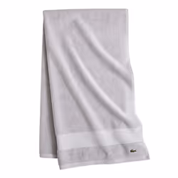 Lacoste Heritage Supima Cotton Bath Towel  Microchip  30"""" x 54""""