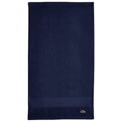 Lacoste Heritage Supima Cotton Hand Towel  Navy  16"""" x 30""""