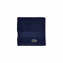 Lacoste Heritage Supima Cotton Wash Cloth  Navy  13"""" x 13""""