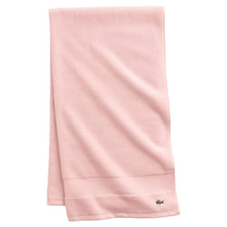 Lacoste Heritage Supima Cotton Bath Towel  Light Pink  30  x 54
