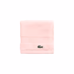 Lacoste Heritage Supima Cotton Wash Cloth  Light Pink  13"""" x 13""""