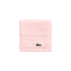 Lacoste Heritage Supima Cotton Wash Cloth  Light Pink  13"""" x 13""""
