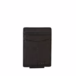 Fossil Men's Ingram Leather Magnetic Card Case with Money Clip Wallet  Black  (Model: ML3235001)