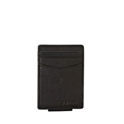Fossil Men's Ingram Leather Magnetic Card Case with Money Clip Wallet  Black  (Model: ML3235001)