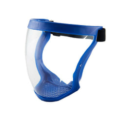 Active Shield Full Face Mask Cycling Sports Helmet Protective Transparent Cover - 2 PACK, Blue
