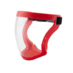 Active Shield Full Face Mask Cycling Sports Helmet Protective Transparent Cover - 2 PACK, Red