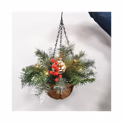 Christmas hanging basket garland christmas day decorations