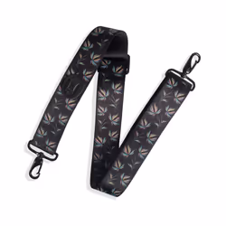 2 inch Wide Polyester Case Strap / Black White Multi