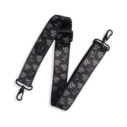 2 inch Wide Polyester Case Strap / Black  White  Multi