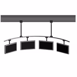 Peerless MDJ721, 48.3 cm (19"), 91.4 cm (36"), 680.4 kg, Black