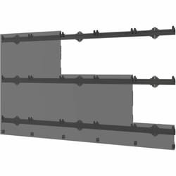 Peerless LEDUNVS-5X5 signage display mount 68.6 cm (27") Black
