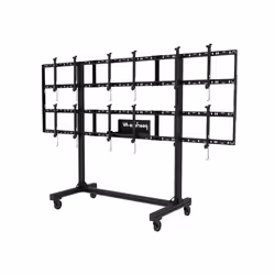 Peerless DS-C555-3X2, Multimedia cart, Black, Flat panel, 272 kg, 116.8 cm (46"), 139.7 cm (55")