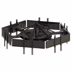 Peerless DST942-6, 94 cm (37"), 106.7 cm (42"), 218 kg, 0 - 20°, Black